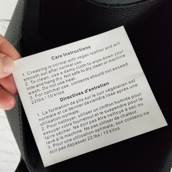 VINCE CAMUTO | pebbled vegan leather tote bag - Picture 5 of 5